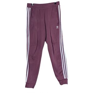 Adidas Adicolor 3-Stripes Trefoil Sweatpants Pink Mauve Mens L